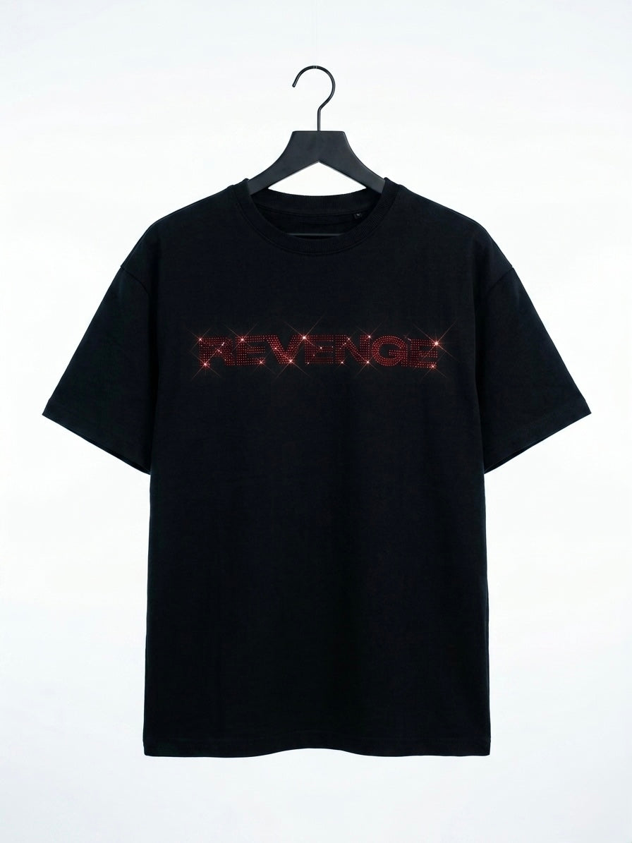 REVENGE - Rhinestone Oversized Unisex T-Shirt